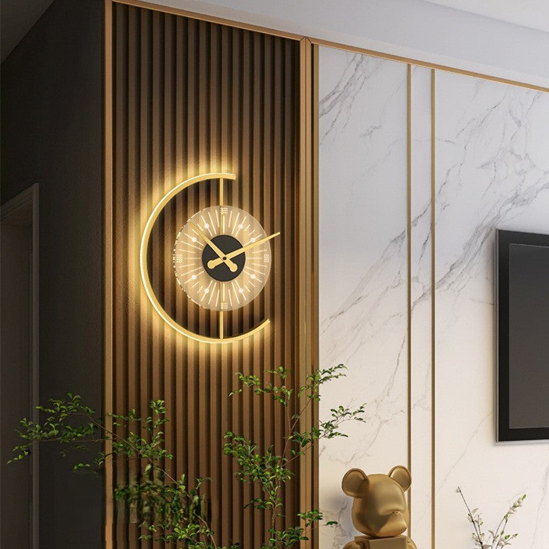 Quantum Arc™ LED Clock Wall Light