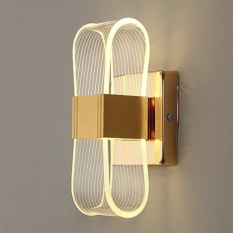 Lustrous Loop™ Wall Light Gold B Tri-White Tunable