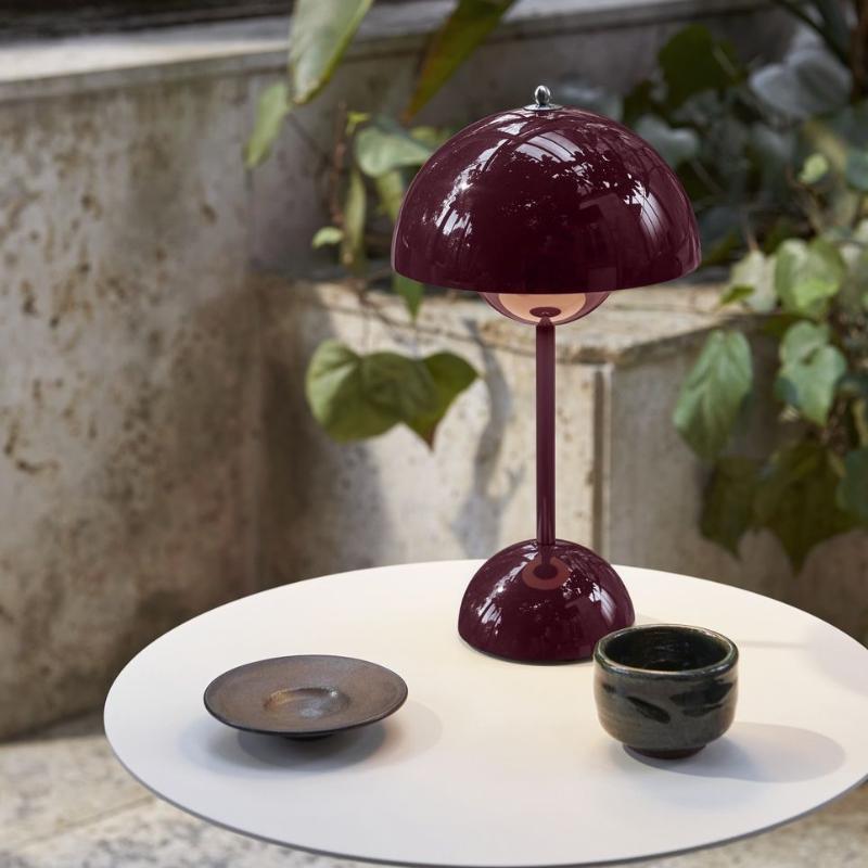 LumiBloom™ Portable Flowerpot Table Lamp Dark Plum