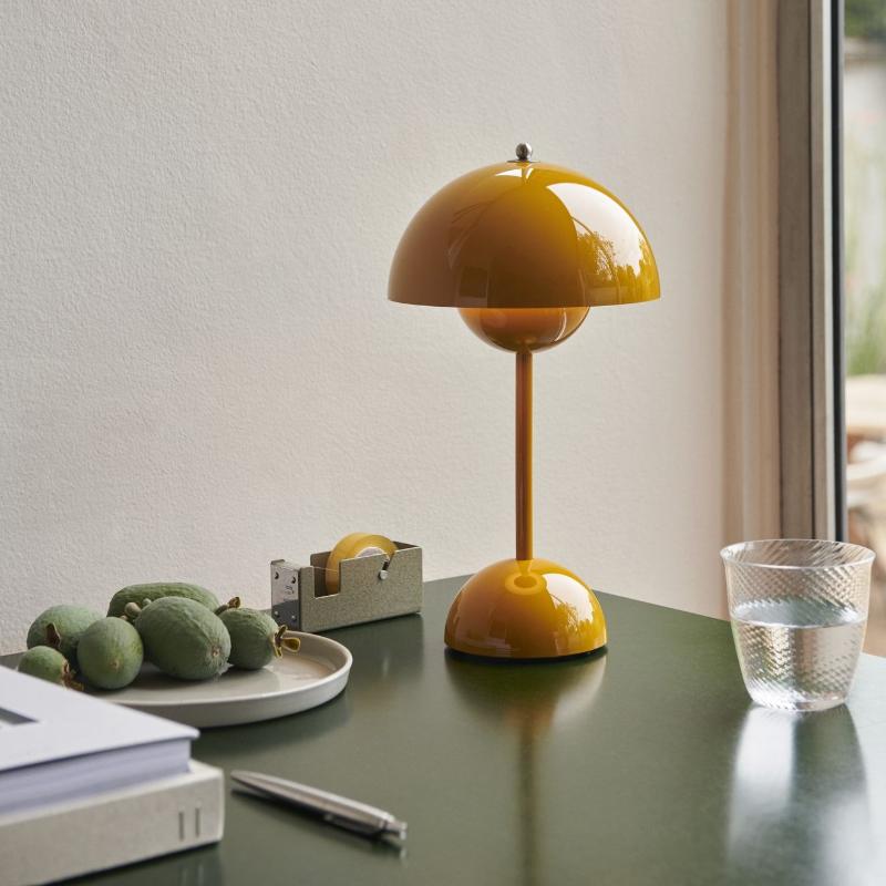 LumiBloom™ Portable Flowerpot Table Lamp Mustard