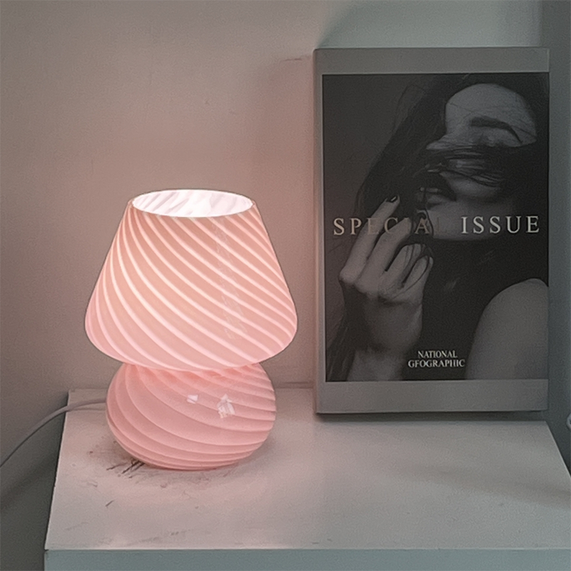 SwirlZenith™ Table Lamp Pink
