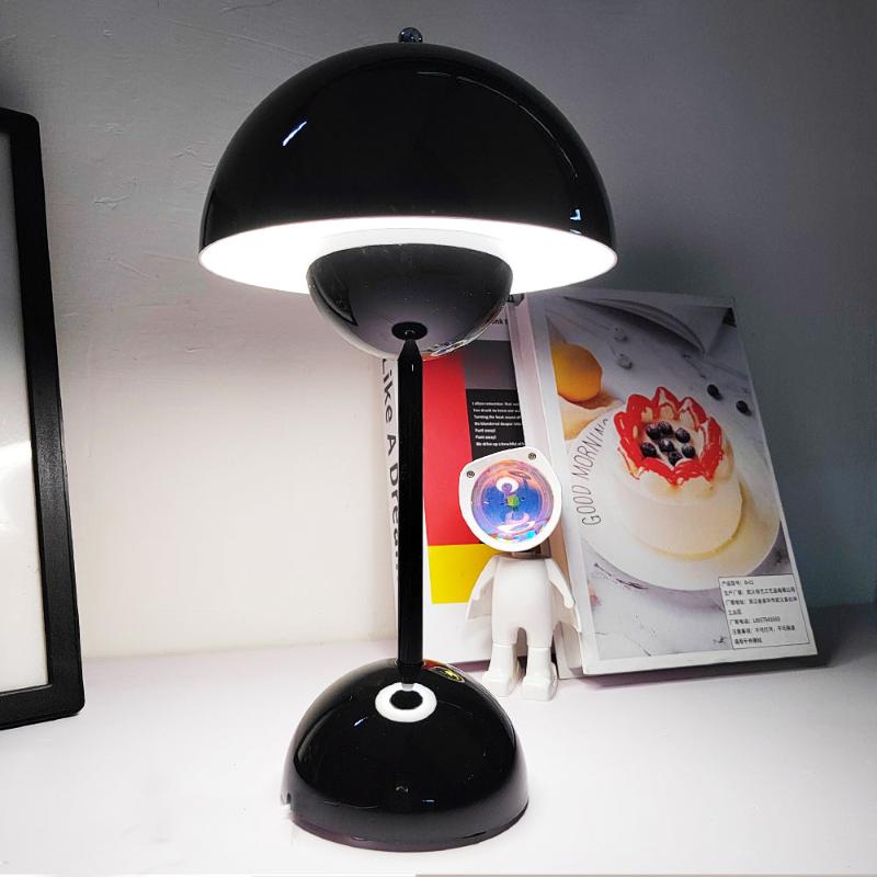 LumiBloom™ Portable Flowerpot Table Lamp Glossy Black