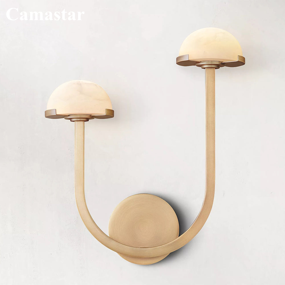 Mystic Mushroom Glow™ Lamp Brass Right