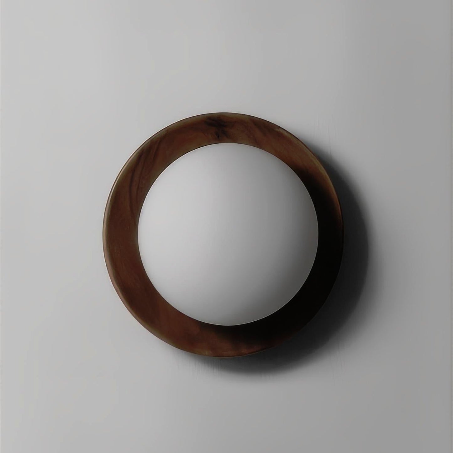Warmwood™ Wall Light Walnut Wood 20cm Diameter