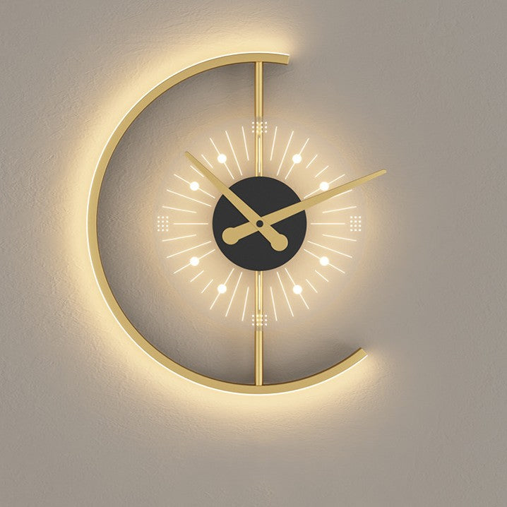 Quantum Arc™ LED Clock Wall Light