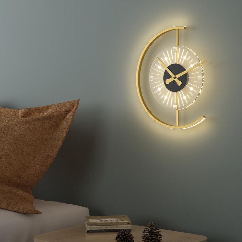 Quantum Arc™ LED Clock Wall Light