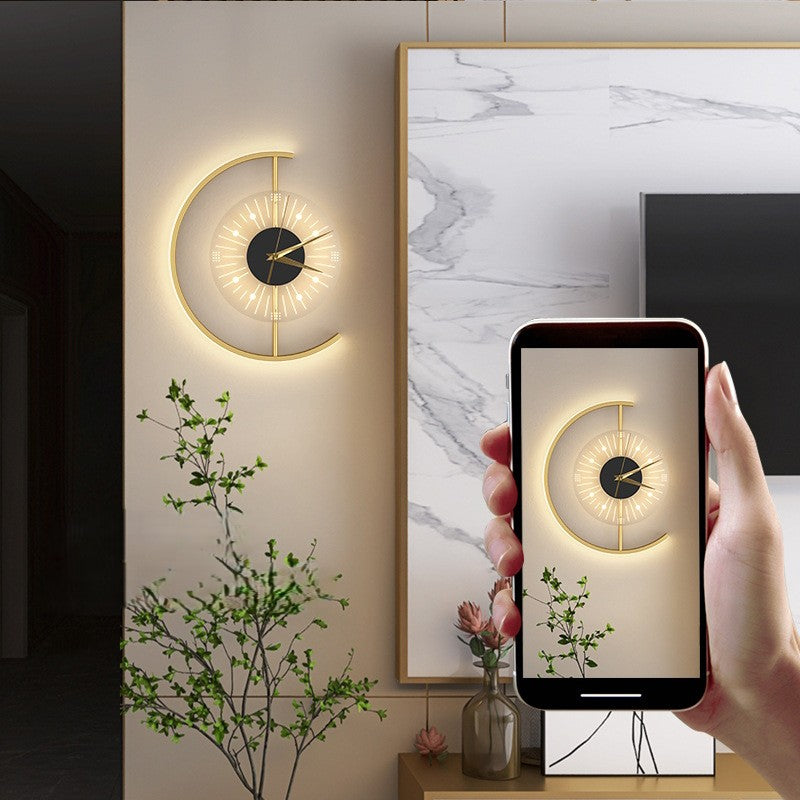 Quantum Arc™ LED Clock Wall Light