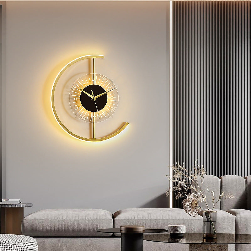 Quantum Arc™ LED Clock Wall Light