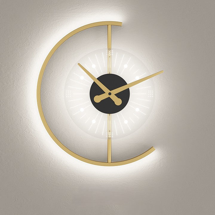 Quantum Arc™ LED Clock Wall Light