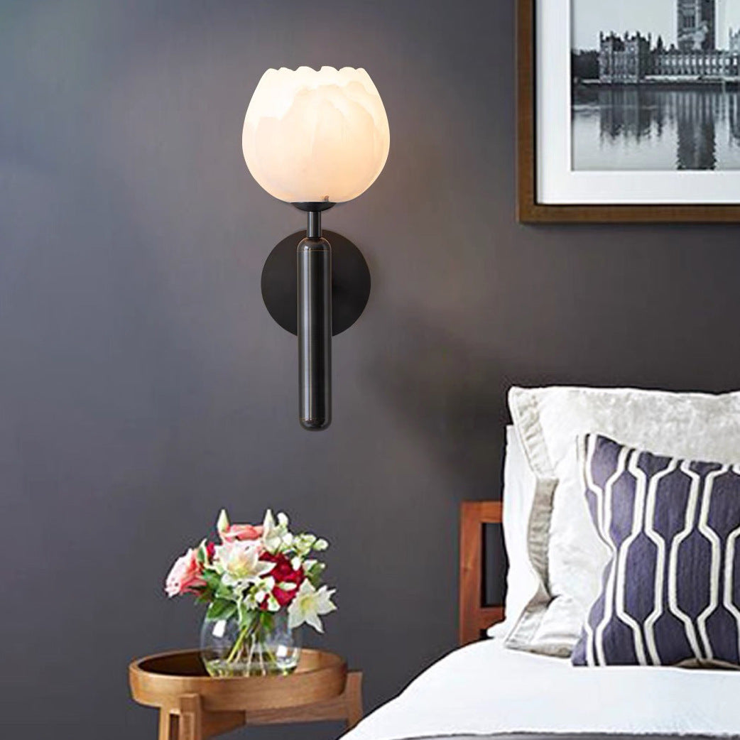 Rosebud Marble™ Wall Lamp Black Warm White