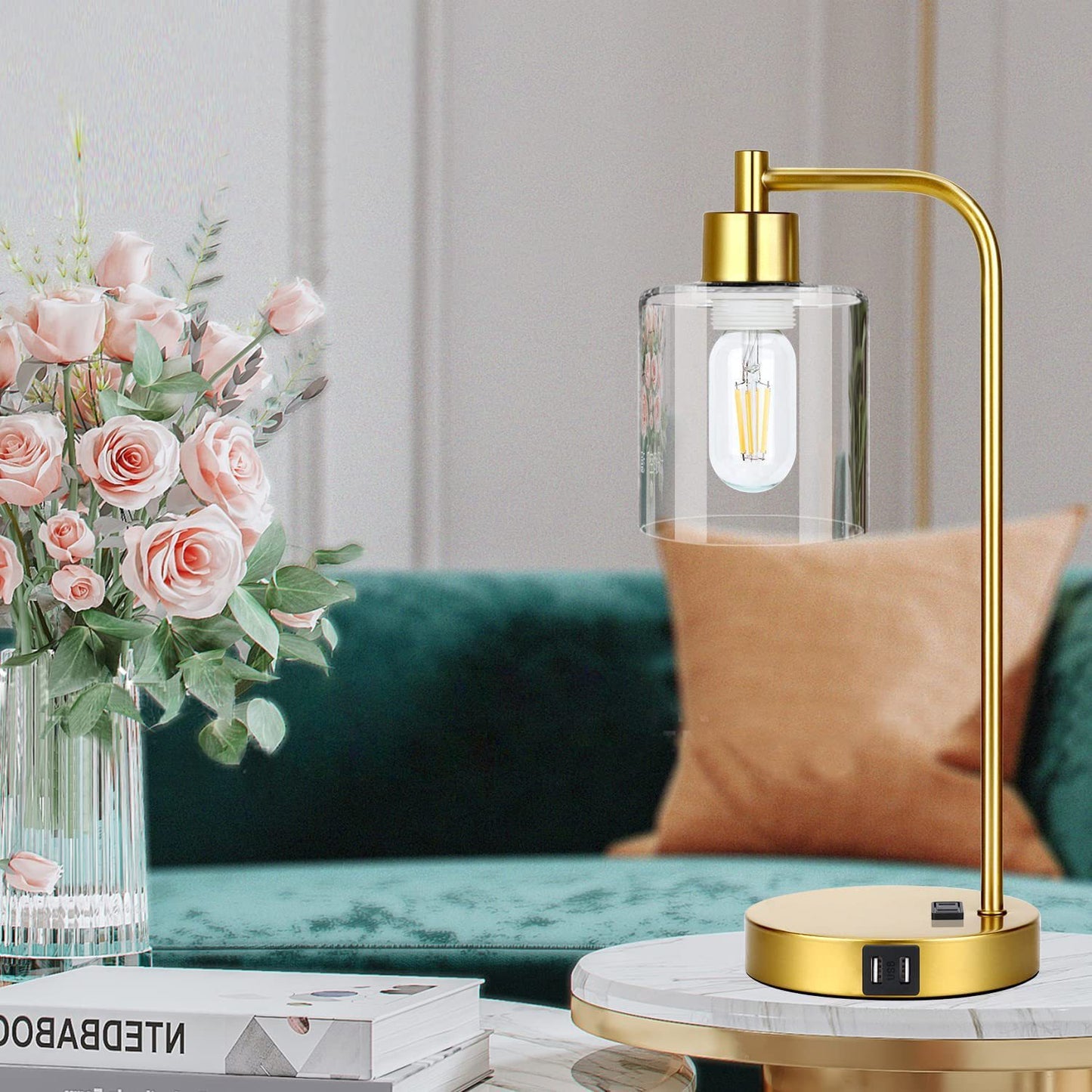 Orion's Glow™ Table Lamp with USB Charging