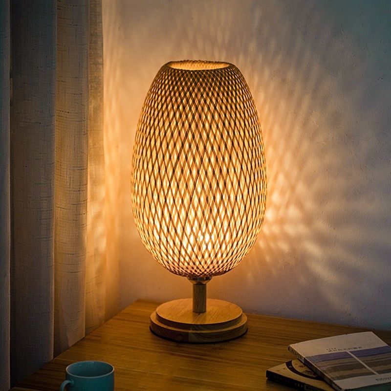 Bamboo Reverie™ Table Lamp Large (H48 cm * W18 cm) Wooden