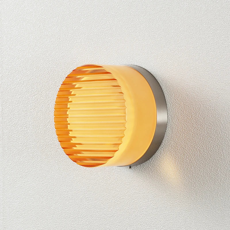 GlowSphere™ LED Wall Light Amber Grill