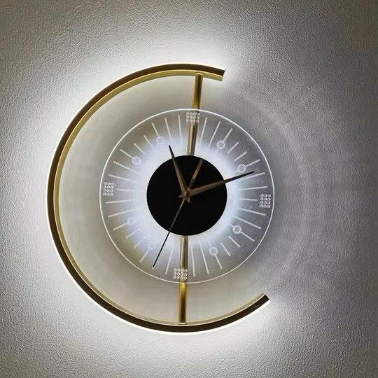 Quantum Arc™ LED Clock Wall Light
