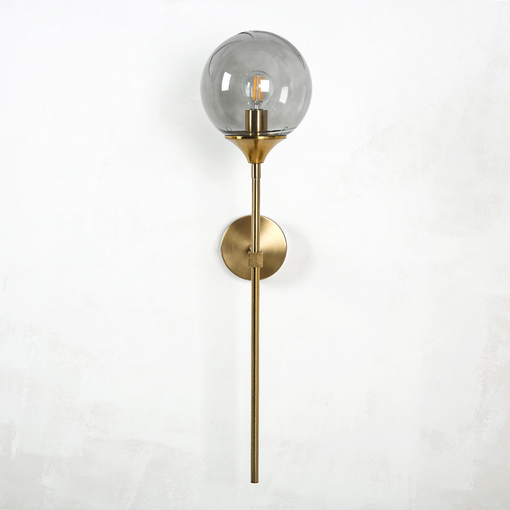 GleamOrb™ Wall Sconce Gold Grey