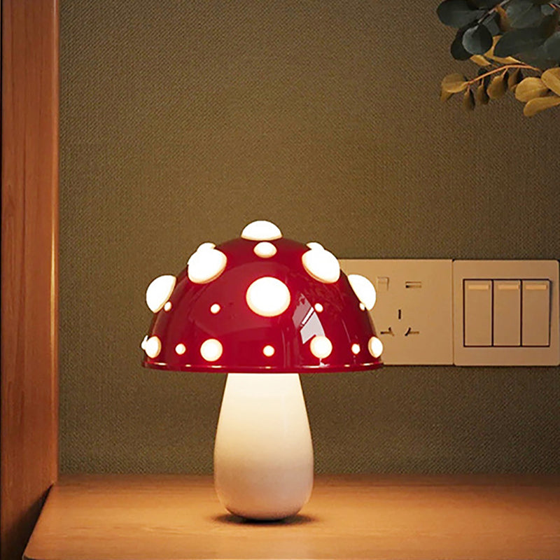 Gnome's Shroom Glow™ Table Lamp White Base Small