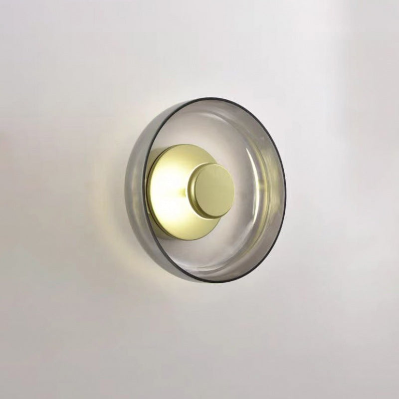 HaloGlide™ Wall Light Gold Smoke Grey