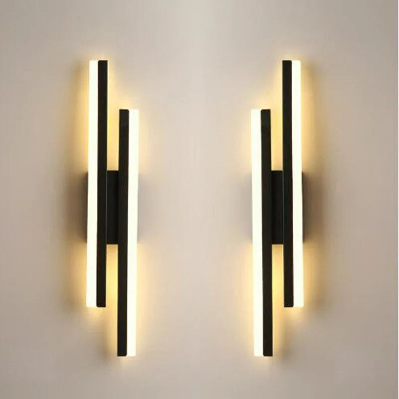 Spectra Fusion Wall Light Black Pair Tri-White Tunable