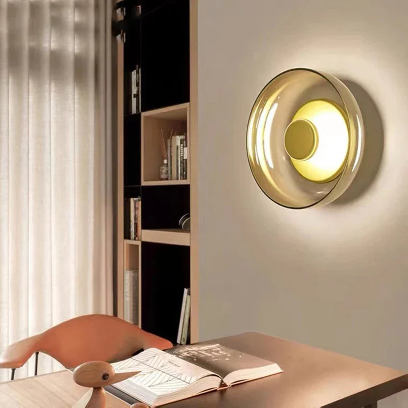 HaloGlide™ Wall Light Gold Champagne