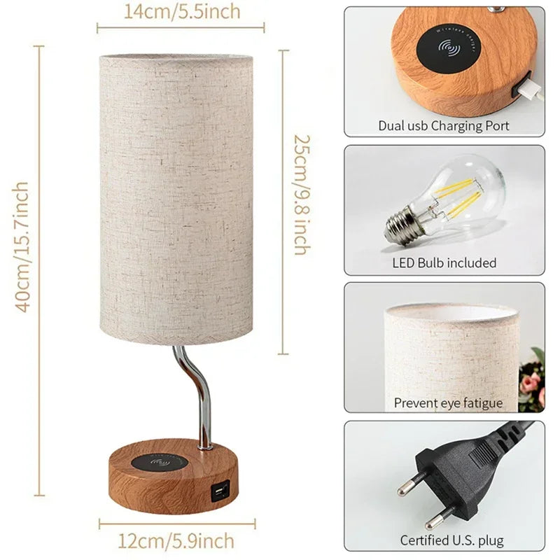PristineTouch™ Nightstand Lamp