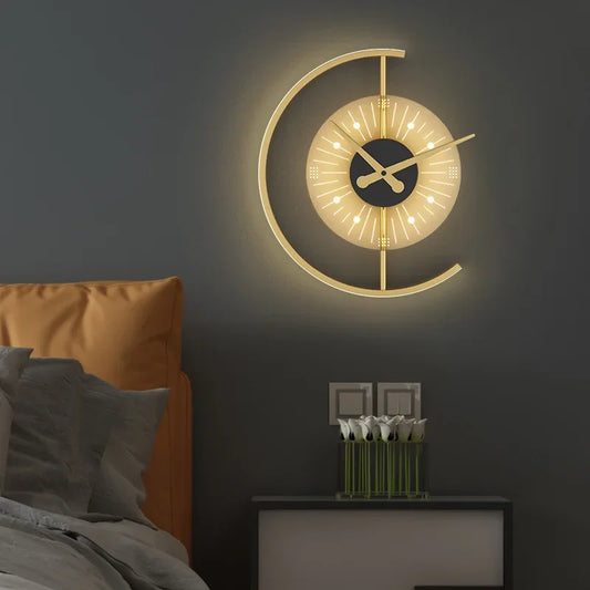 Quantum Arc™ LED Clock Wall Light