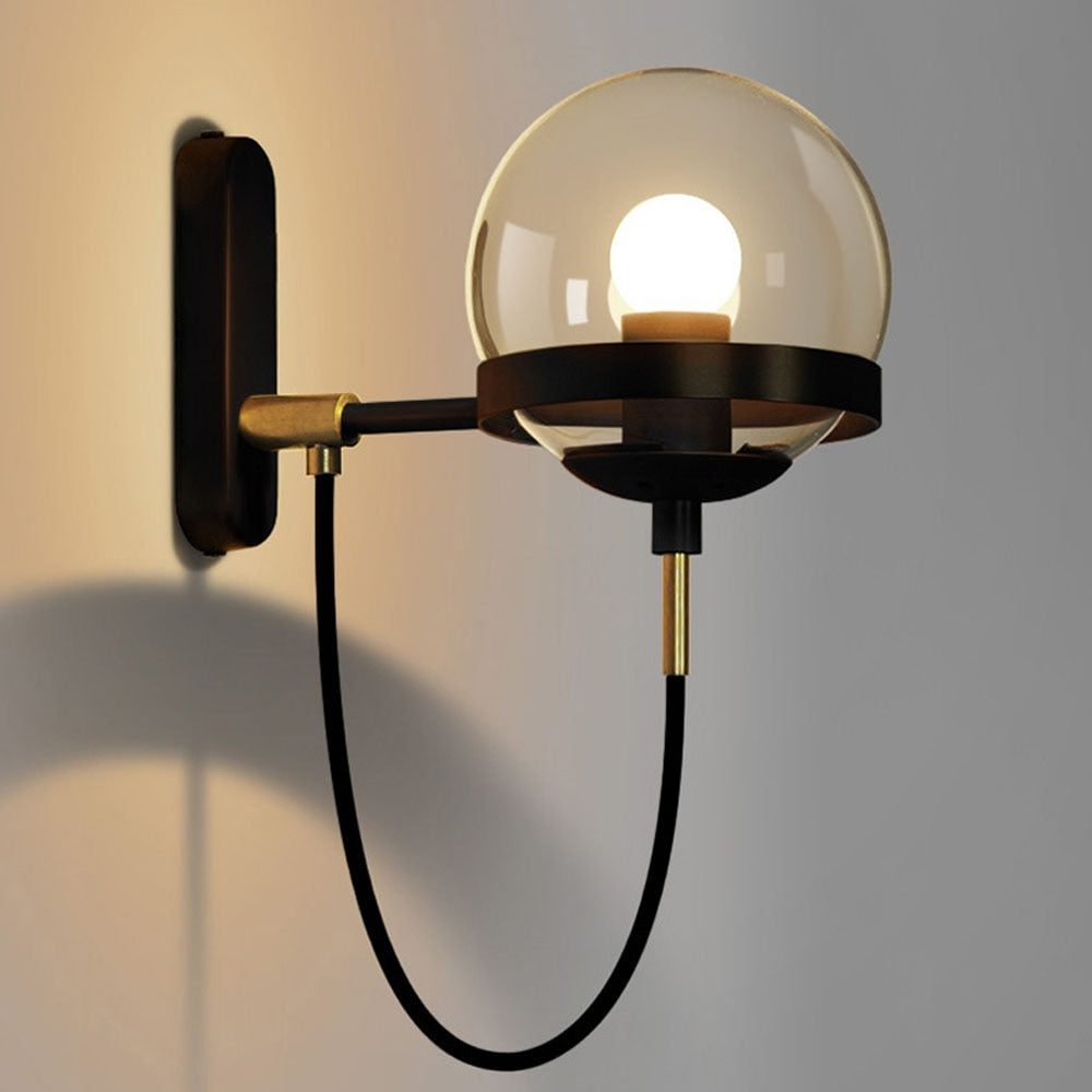 Timeless Fusion™ Wall Lamp Black Warm White Transparent