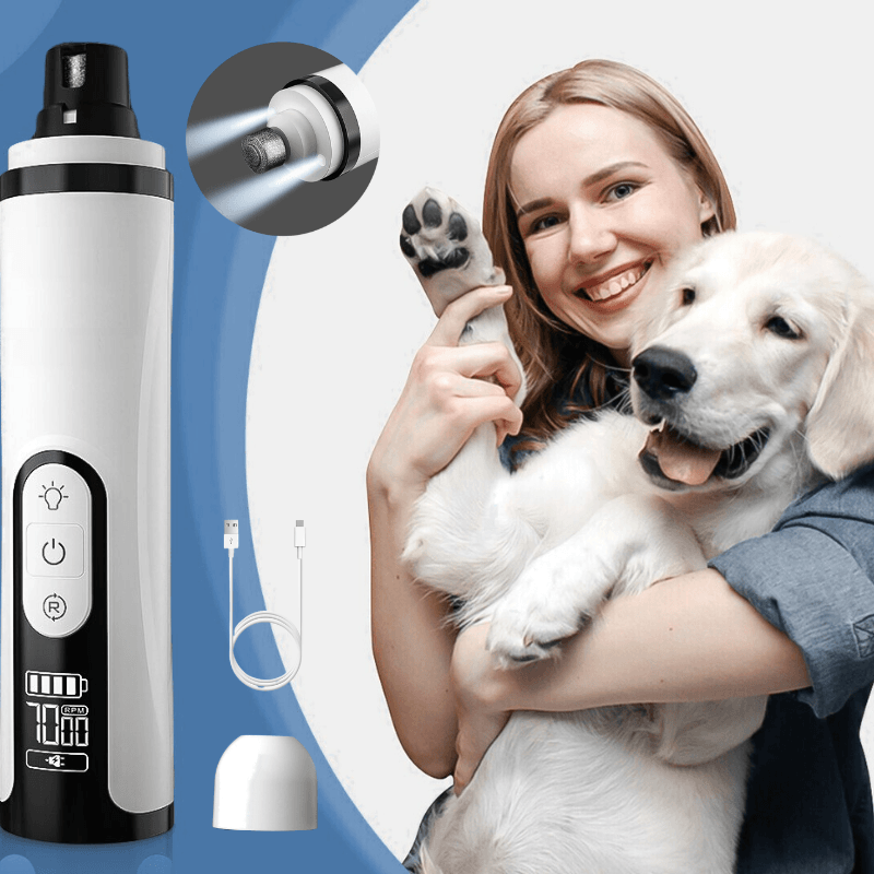 PawPerfect GlowPro™: IllumiNail Pet Nail Grinder M6 2 extra grinders Free