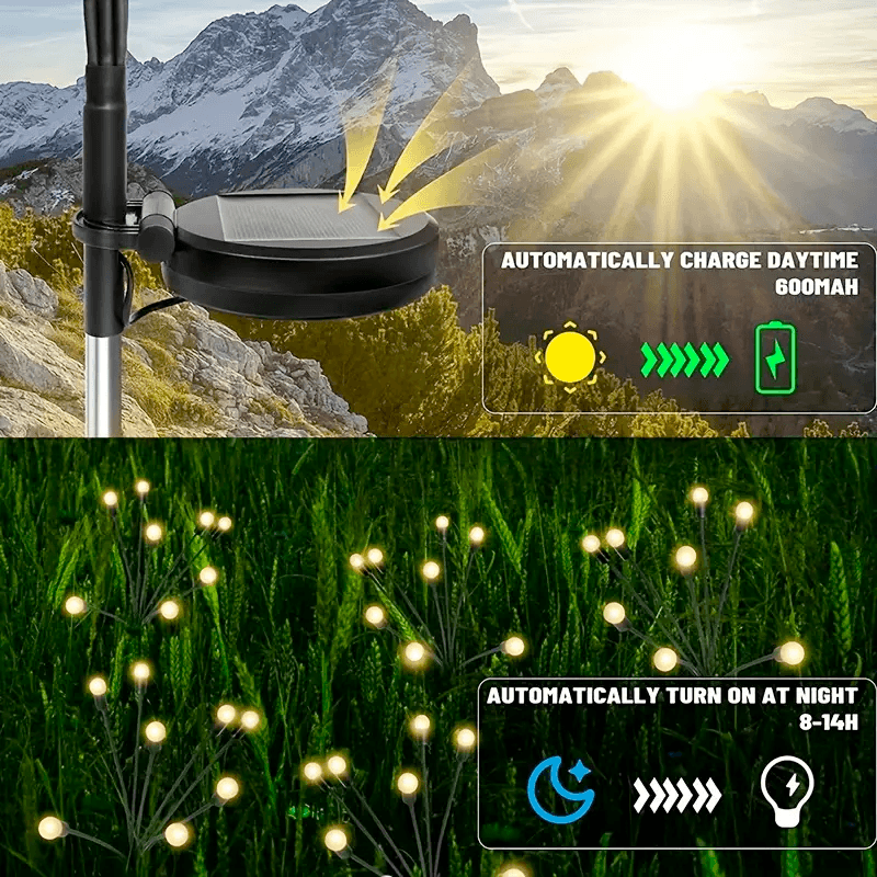 Solar Firefly Garden LED Lamp Decoration