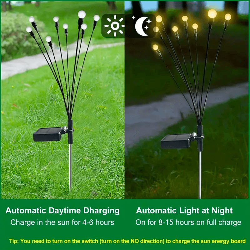 Solar Firefly Garden LED Lamp Decoration