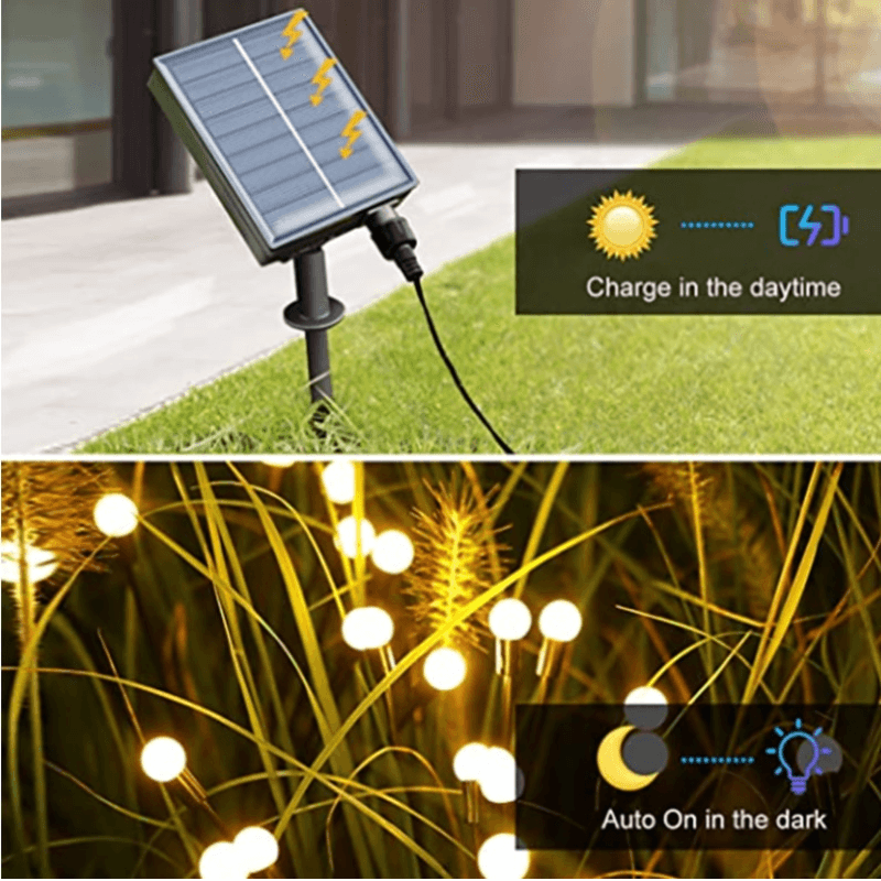 Solar Firefly Garden LED Lamp Decoration
