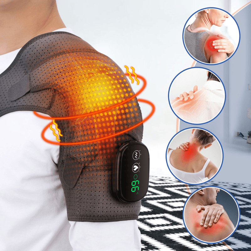 ThermoSoothe™ - The Versatile Heating & Massage Marvel Gray with Black Ascents