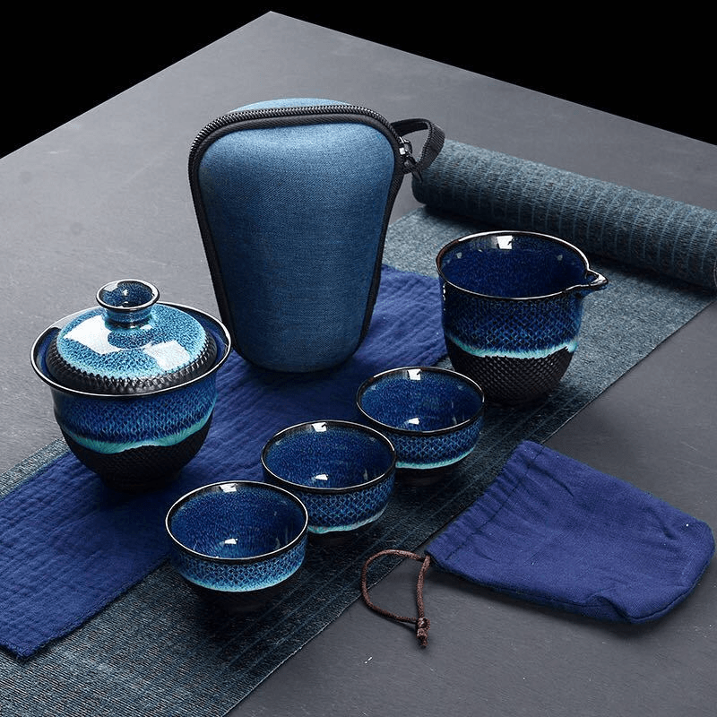 ZenFu Tea™: The Artful Teaware Set Blue
