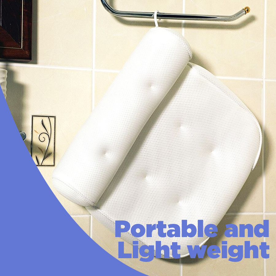 SpaCushion™ - Air Mesh Cushion Bathtub Pillow