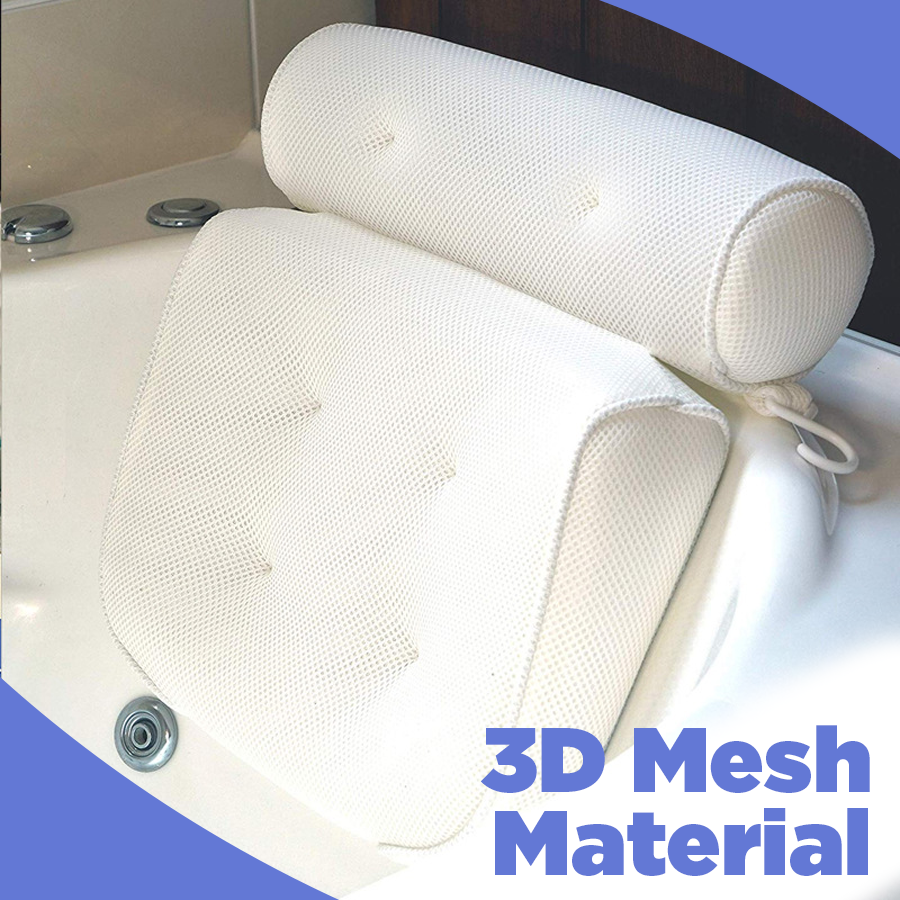 SpaCushion™ - Air Mesh Cushion Bathtub Pillow