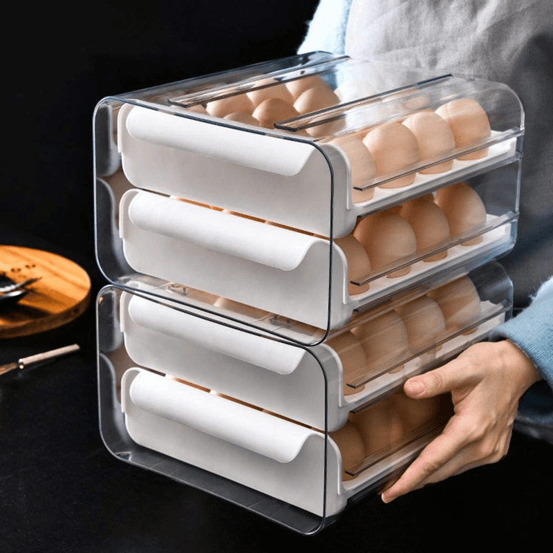 32 Grid Drawer Type Egg Storage Box
