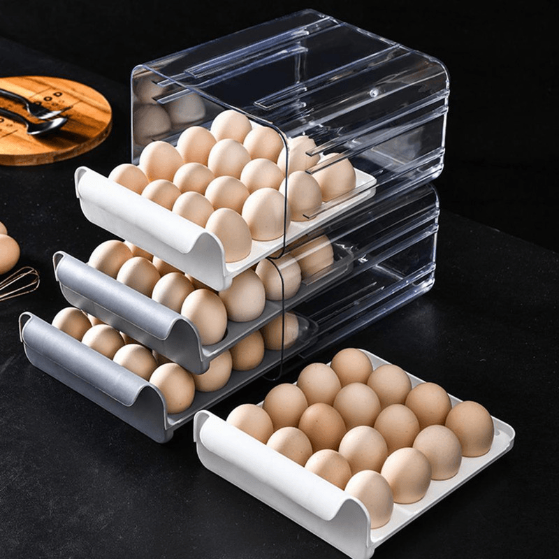 32 Grid Drawer Type Egg Storage Box