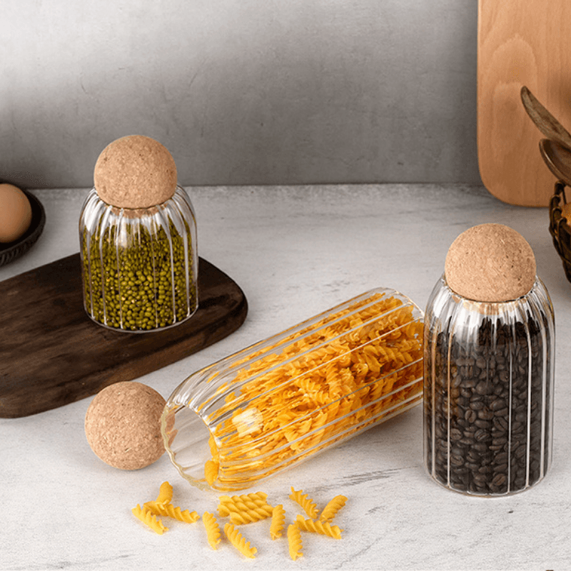 Corkly Glass Storing Jars