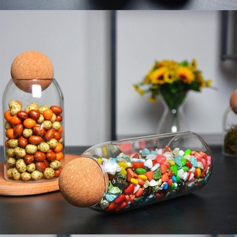 Corkly Glass Storing Jars