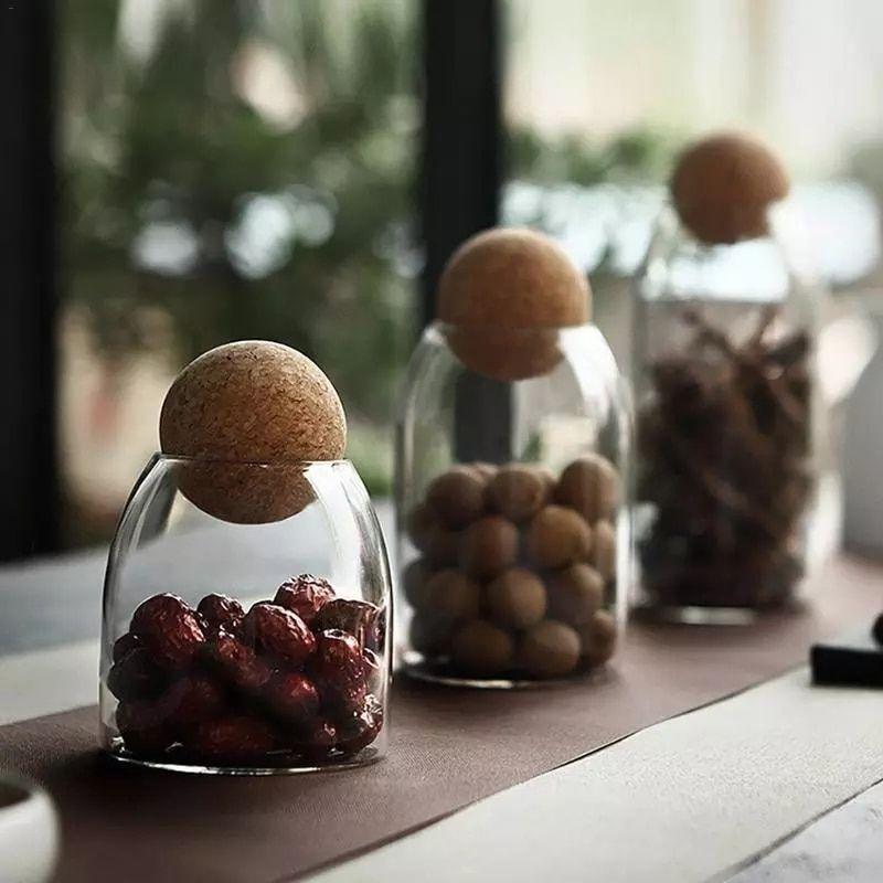 Corkly Glass Storing Jars