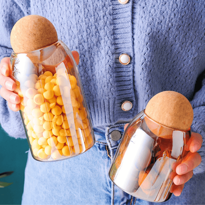 Corkly Glass Storing Jars