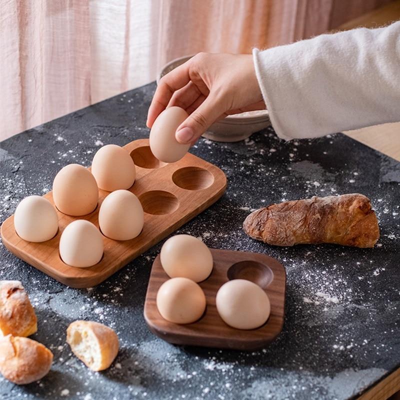 EggStax Wooden Egg Tray 4 Holes