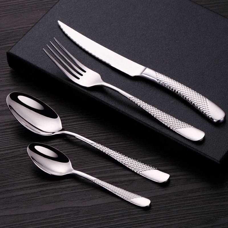 Royal Gold/Silver Plated Flatware Set