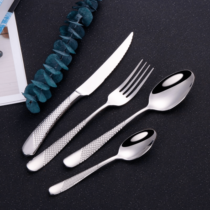 Royal Gold/Silver Plated Flatware Set