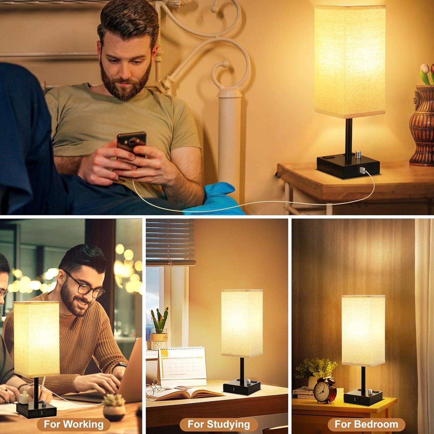 NoirLite™ Bedside Table Lamp