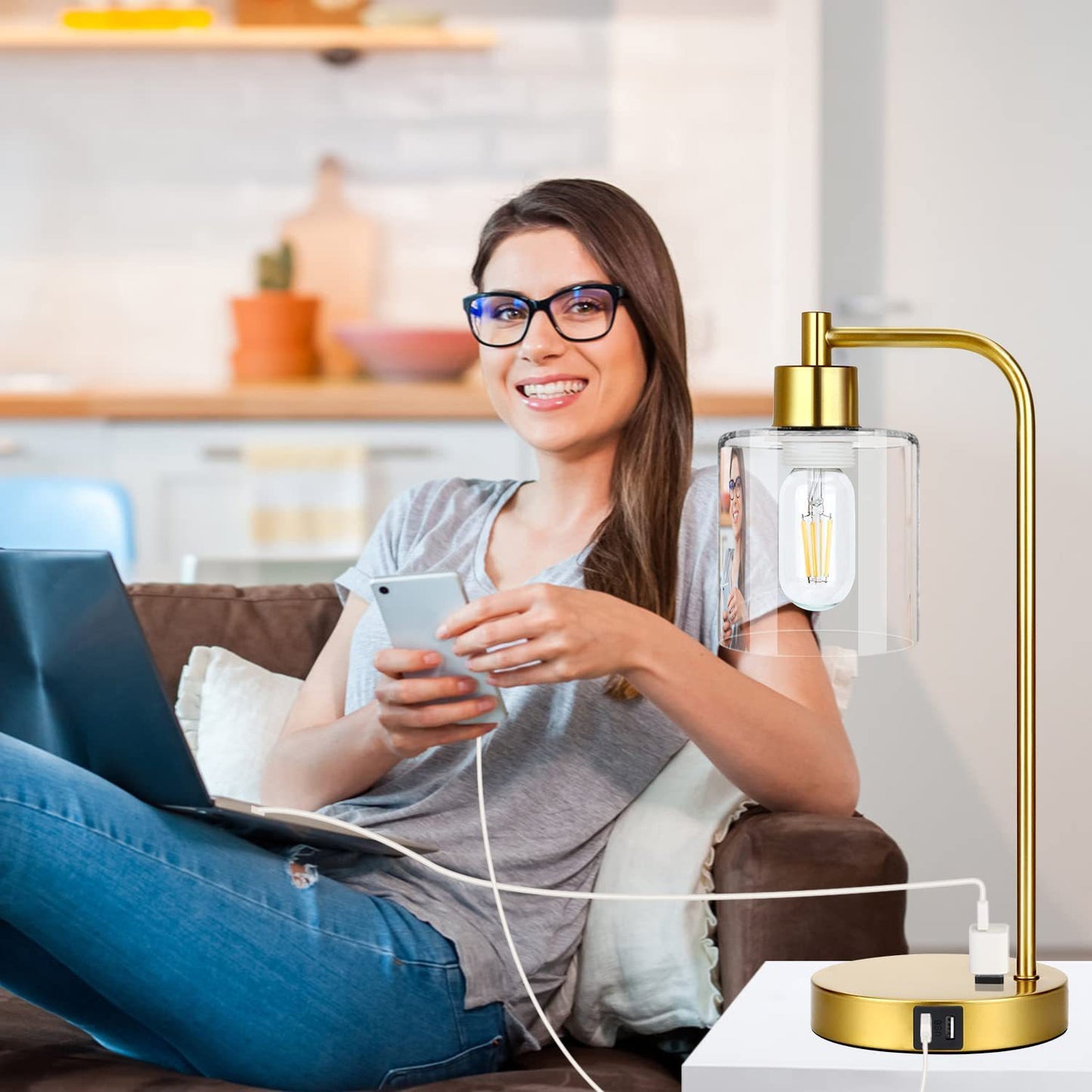 ChargeBright Pro™ Table Lamp