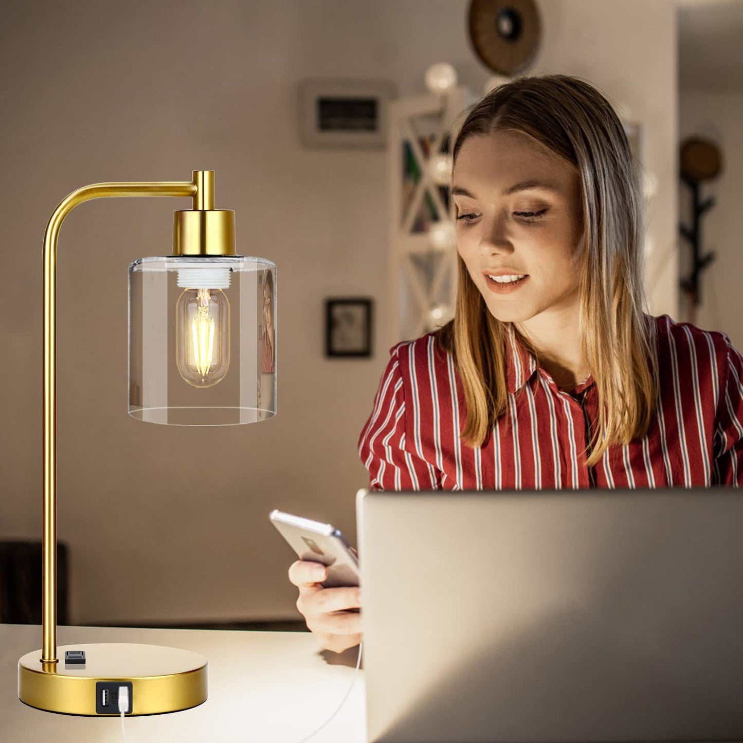 ChargeBright Pro™ Table Lamp