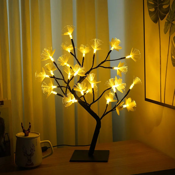 Magical Birch Flower Desk Light
