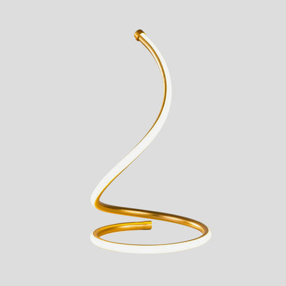 Golden Glow Spiral Silica Lamp