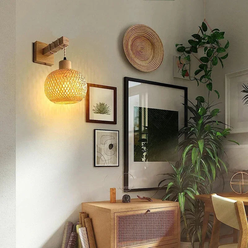 BambooWeave™ Artisan Wall Lamp