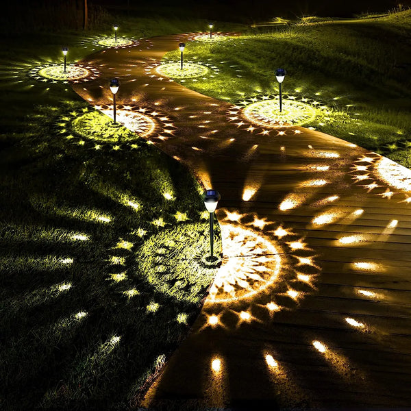 GlowBright Solar Garden Lights